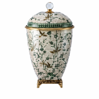 Lampe de bureau électrique traditionnelle de haute qualité, moderne, en laiton martelé doré, de luxe, pour hôtel, chevet, décorative, en céramique émaillée, LED DC