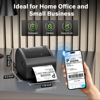 Impresora Térmica de Etiquetas Bluetooth D450BT para Pequeñas Empresas, Éxito de Ventas en AMZ, Impresora de Etiquetas de 4x6, Impresora de Etiquetas de Envío