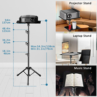 Support de bureau réglable pour ordinateur portable et équipement de studio