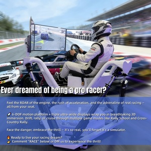 Équipement de parc d'attractions, machine de jeu <span class=keywords><strong>VR</strong></span>, plateforme de mouvement 6 DoF, simulateur de course, cockpit de course <span class=keywords><strong>VR</strong></span> 9D, siège de simulation, vente en gros d'usine - Product Image 3