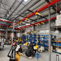 Palans électriques à chaîne standard de 5 tonnes avec chariot fixe et télécommande pour hôtels et usage industriel, entretien facile