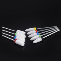 Ensemble de manucure en céramique forets à ongles moulin à brosse manucure accessoires coupeurs pour enlever le vernis Gel