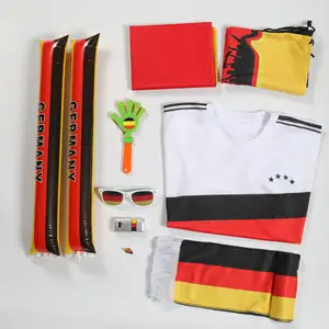 Cadeau Promotionnel Accessoires pour les fans de football Allemagne Écharpe pour lunettes Drapeau de la France Ensembles de costumes d'échauffement pour événements sportifs Fête