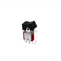 Interrupteur à bascule DPDT 5A 125VAC à passage traversant en matériau PA66 IP40, intelligent et intégré, On-On 3P pour accessoires RC 300DP1J1M2QE