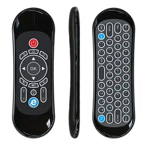 Rechargeable 2.4G Air Mouse QWERTY Keyboard Voice Remote Control Built-in Gyroscope Infrared Learning Remote Control
