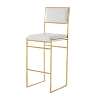 Chaise de bar moderne de luxe en acier inoxydable durable pour événements commerciaux, hôtels et réceptions
