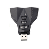 Adaptateur de carte son stéréo USB 5.1 Virtual Audio MIC pour casque, dongle
