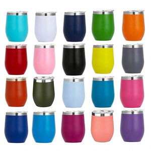 304 Food Safe Stainless Steel Interior Wine Cup With Lid 350Ml Stemless Modern Design <b>Christmas</b> <b>Gift</b> Idea ASM09 - Product Image 2