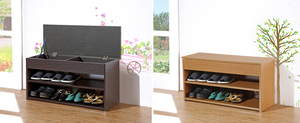 Banc de chaussures de livraison d'usine de haute qualité avec organisateur ouvert-Rangement d'entrée, siège et étagère, commandes en gros - Product Image 6
