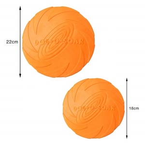 Platillo volador de goma para perros, plato volador para perros de tamaño pequeño, disco volador duradero de silicona suave con sabor a leche Natural, gran oferta - Product Image 6