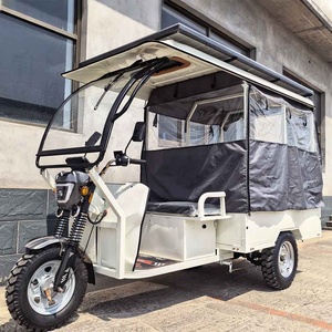 Tricycle Électrique 60V-1500W, Rickshaw Keke, Tricycle Bajaj, Housse de Pluie, Véhicule à Trois Roues Solaire pour Passagers, Fabriqué en Chine - Product Image 2