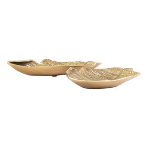 La bandeja de hoja de oro de aluminio hecha a mano más vendida para la decoración del hogar de la boda del restaurante de la India - Product Image 2