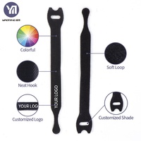 Attaches-câbles en nylon écologiques réglables double face auto-adhésifs résistants à la chaleur avec fixation par crochets et boucles pour la vente en gros