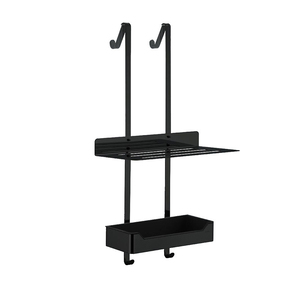 Sanipro không đục lỗ nhà vệ sinh lưu trữ giá hai lớp phòng tắm Treo Giỏ thép không gỉ phòng tắm khăn tắm kệ - Product Image 2