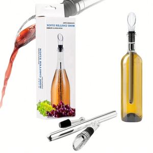 <b>Wine</b> Chiller Stick Freezing Chilling Rod <b>Wine</b> Spout for Stainless Steel Barware <b>Wine</b> Chiller Cooler Stick Pourer With <b>Stopper</b> - Product Image 2