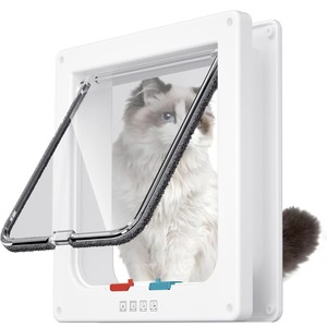 Accesorios para mascotas: Puerta para gatos, puerta para perros, con control de dirección de entrada y salida, puertas para mascotas, casetas - Product Image 1