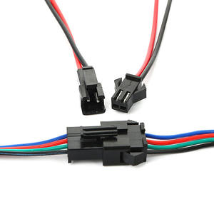 JST SM <span class=keywords><strong>3</strong></span>-Pin LED-Licht Stecker Buchse Elektrischer Draht Crimpanschluss Verkabelungsadapter - Product Image 1