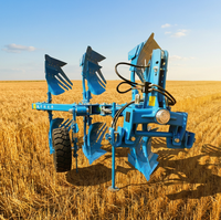 Charrue réversible hydraulique à 3 socs LEROX Pioneer Series 3 avec engrenages et roulements pour tracteur agricole