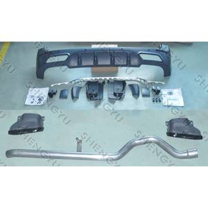 Per Benz <span class=keywords><strong>Sprinter</strong></span> W906 <span class=keywords><strong>W907</strong></span> W910 2018-2020 Kit Carrozzeria Stile AMG Include Paraurti Posteriore con Minigonne Laterali Pannelli Porta e Terminali di Scarico - Product Image 1