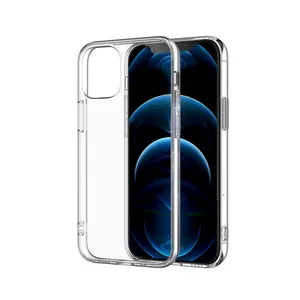 Customized high quality soft tpu transparent shockproof phone case clear tpu phone case for iphone 12/13/14