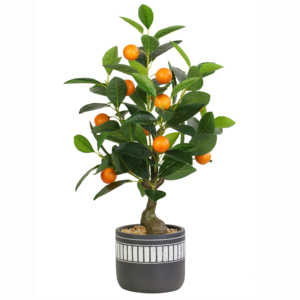 ต้นส้มแมนดารินขนาดเล็กต้นไม้ส้มประดิษฐ์พลาสติกต้นส้มสำหรับตกแต่ง - Product Image 1