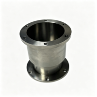 Douille à double bride en acier inoxydable usinée CNC de haute précision, usinée CNC, pour usine de Dongguan, pièces de manchon de guidage usinées CNC de précision