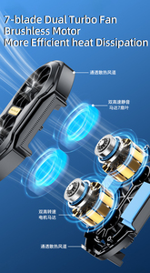 Ventilateur <span class=keywords><strong>de</strong></span> <span class=keywords><strong>refroidissement</strong></span> <span class=keywords><strong>de</strong></span> radiateur <span class=keywords><strong>de</strong></span> téléphone portable Portable accessoires <span class=keywords><strong>de</strong></span> support <span class=keywords><strong>de</strong></span> refroidisseur <span class=keywords><strong>de</strong></span> téléphone portable RVB pour la diffusion en direct <span class=keywords><strong>de</strong></span> jeux mobiles - Product Image 2