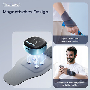 Masseur de poignet EMS personnalisé en usine, chauffant et vibrant, 3 modes, 5 niveaux, appareil portable double usage pour les soins de santé à domicile - Product Image 4