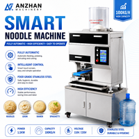 ANZHAN Machine automatique de fabrication de nouilles fraîches contrôlée par PLC 100 kg/h 110V/220V Équipement de production industrielle Garantie 1 an