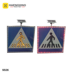 إشارات مرور ليد محمولة عاكسة باللون الأزرق الوامضة للمشاة - Product Image 2