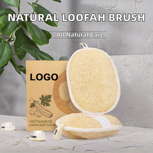 Good Quality Natural Loofah Sponge Wholesale Biodegradable Body Scrubber Sustainable Bath Cleaning Product - Product Image 2
