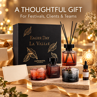 Coffret Cadeau Diffuseur de Parfum en Verre Luxe Léger, Huile Aromatique Longue Durée, Décoration Maison, Mariage, Noël