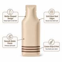 Sachets personnalisés imprimés vierges avec encoche de déchirement, thermoscellables, pour échantillons cosmétiques, liquides, crèmes, lotions – Mini emballages en gros