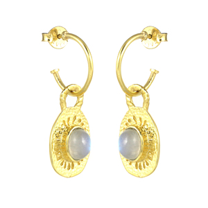 Trendy Rainbow Moonstone 925 Pendientes hechos a mano de plata esterlina Ropa de fiesta Producto a granel Venta al por mayor - Product Image 1