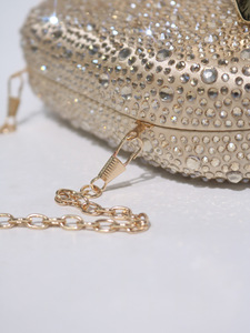 Crystal Shell Clutch Bag with Chain Strap Sparkling Beaded Evening Party Purse for Women Elegant Diamond Evening Clutch Bag 2026 - Product Image 5