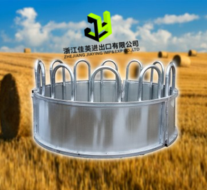 Mangeoire à bétail galvanisée robuste pour bovins et moutons, mangeoire extérieure avec toit, équipement agricole - Product Image 3