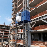 Monte-charge de chantier ouvert pour passagers – Prix et équipement d'ascenseur de chantier