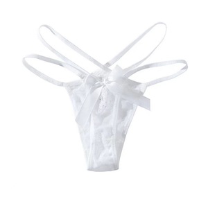 String sexy pour femme avec grand nœud, plusieurs bretelles, dentelle sexy, taille basse, string sexy/thon string/T-shirt - Product Image 4