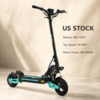 Trottinette électrique ASAP 48V 13Ah 800W certifiée CE, stock US, tout-terrain, pliable, étanche, électronique