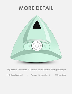 Nettoyeur de vitres Baichao, brosse magnétique double face avec poignée en plastique écologique et <span class=keywords><strong>raclette</strong></span> en silicone pour le nettoyage des vitres - Product Image 5