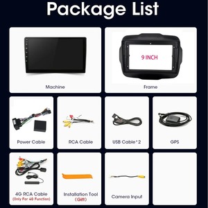 Autoradio ICREATIVE 9 pouces pour JEEP Renegade 2016-2020 avec CarPlay sans fil, Android Auto, GPS, WIFI, Mirror Link et aide au recul - Product Image 6