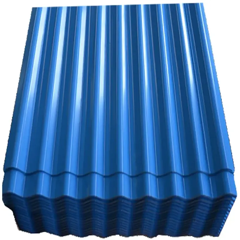 Plaque de toiture en tôle isolante ondulée prépeinte en zinc au meilleur prix pour maison entrepôt