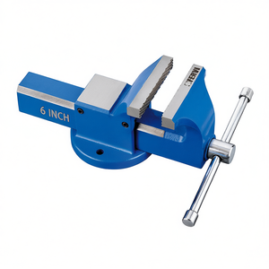 Tornillo de Banco de Acero Fervi de 6 Pulgadas, Herramienta Resistente para Trabajos Metálicos en Taller - Product Image 2