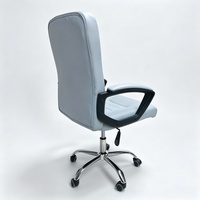 Chaise de bureau pivotante en cuir PU de luxe pour cadres, chaise de bureau confortable en cuir pour patron, PDG
