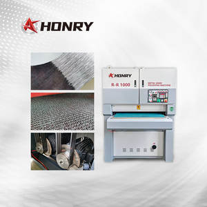Máquina de Desbaste Automática Honry R-R1000 para Chapas de Aço Inoxidável, Lixadeira de Cinta Larga para Metal - Product Image 1