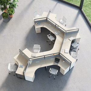 Scrivania per Personale Moderna e Modulare per 3, 6, 9 Persone, Installazione Non Distruttiva, Arredamento per Ufficio Durevole - Product Image 2