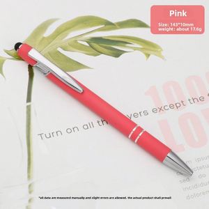X526 Custom Logo Metal Aluminum Ballpoint <b>Pens</b> Soft Rubber Touch Screen for Stylus for Advertising & Gift Promotion Wholesale - Product Image 3