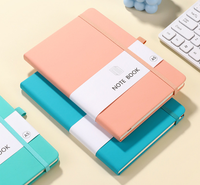 Carnet de notes vintage Y622 A5 en similicuir bleu marine avec reliure cousue, 100 feuilles