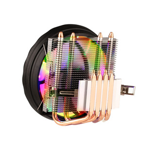 Đầy màu sắc sáng CPU tản nhiệt với 4-ống 1151/1155 Máy tính để bàn quạt thổi xuống loại 3pin giao diện điện cho trường hợp máy tính - Product Image 3