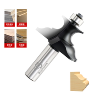Mata Bor TCT Berkualitas Tinggi 1/2*3/4 CNC Dapat Disesuaikan ODM untuk Pisau Bawah Flush Trim Router Bit Alat Pertukangan Kayu Berlapis